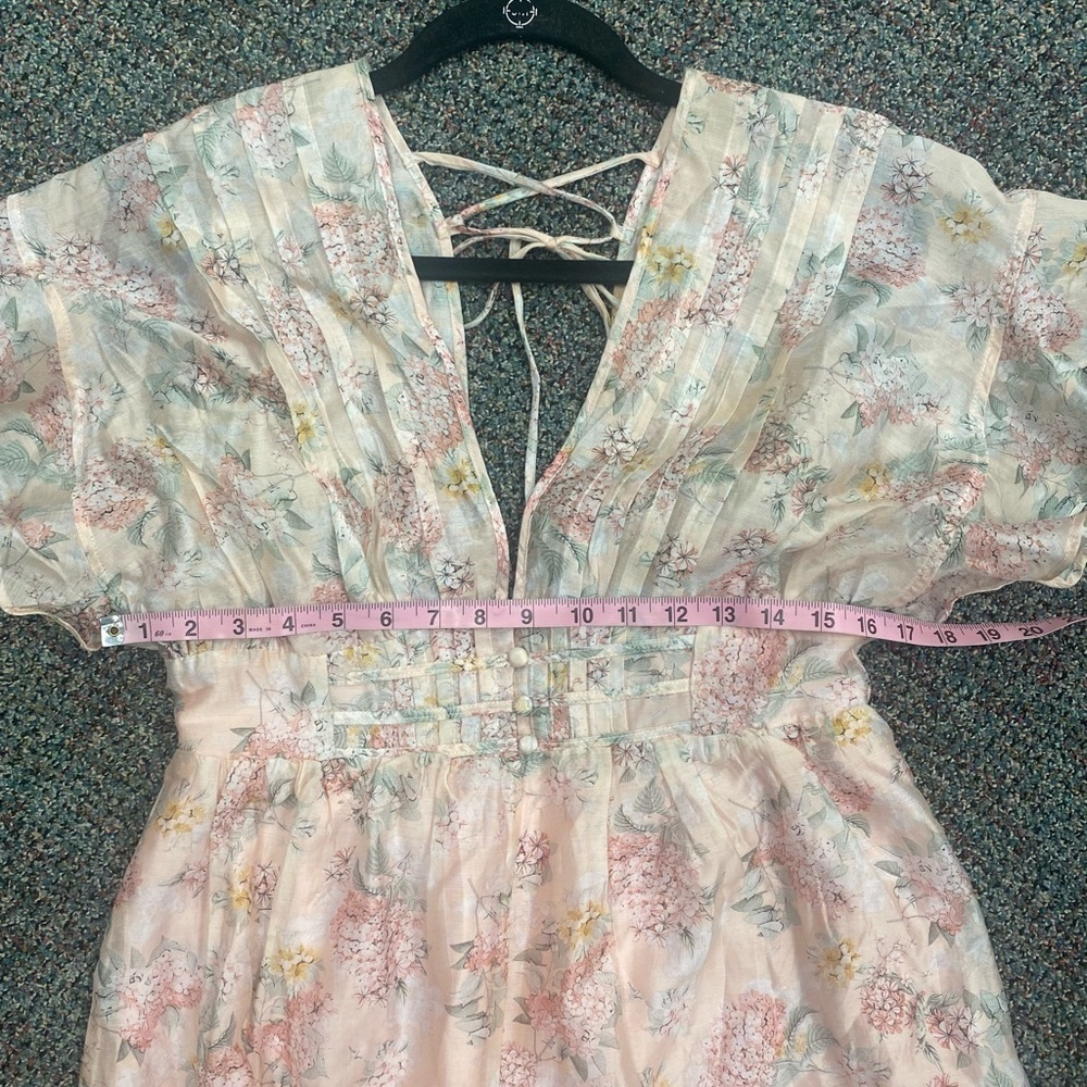 NWT STORIA Remembering Spring Floral Pleated Romper~Blush~Size M - Picture 14 of 15